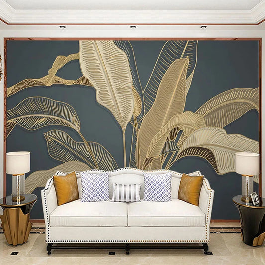 Luxury Banana Leaf Mural  Wallpaper