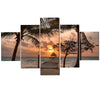 5 Pieces Wall Art Sunset Landscape Beach