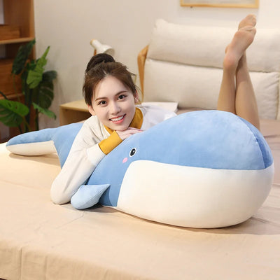 Giant Blue Whale Plush Toy Stuffed