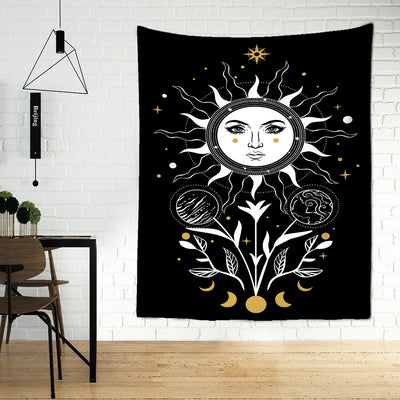 Mysterious Cat  Witchcraft Tapestry Wall Hanging