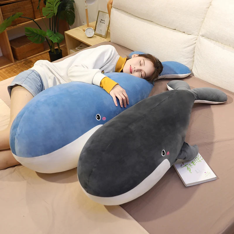 Giant Blue Whale Plush Toy Stuffed