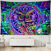 Colorful Psychedelic Owl Tapestry Wall Hanging