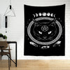 Mysterious Cat  Witchcraft Tapestry Wall Hanging