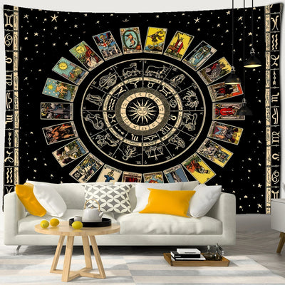 Zodiac Tarot Tapestry Wall Hanging Home Decor