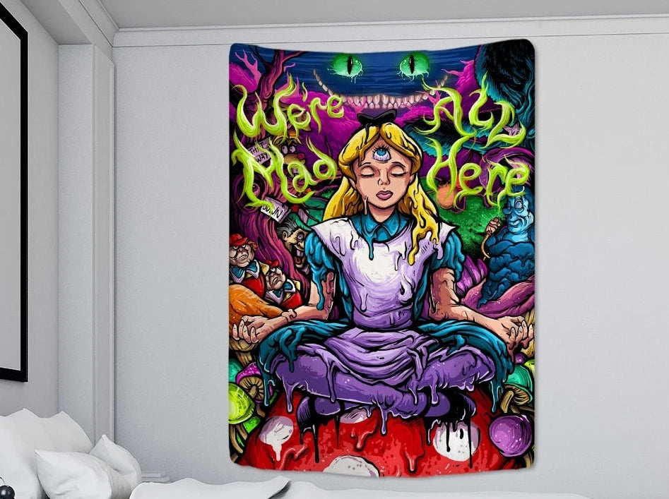 Bohemian Hippie Magic Girl Tapestry Wall Hanging