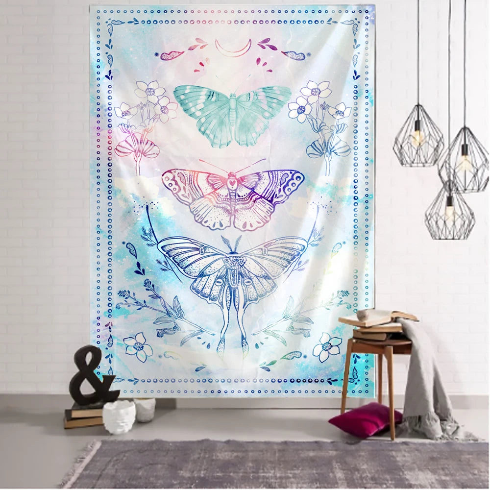 Butterfly Art Tapestry Wall Hanging Home Decor