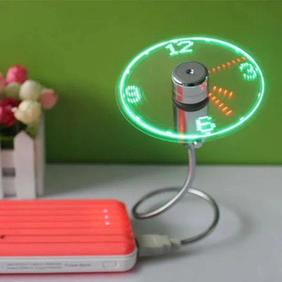 Led clock fan