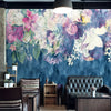 Retro Abstract Flowers  Murals Wallpaper