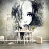 Modern Art Graffiti girl Murals Wallpaper
