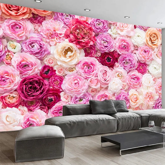 Rose Flowers  Mural Wallpaper