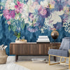 Retro Abstract Flowers  Murals Wallpaper