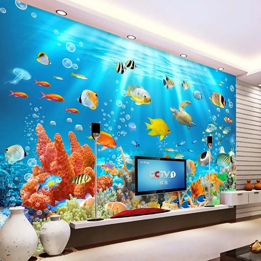 Underwater World  Mural Wallpaper Kids Room