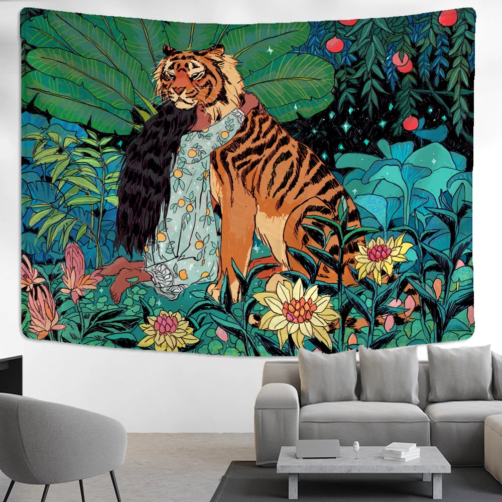 Forest Animal Mysterious Wall Art Hanging