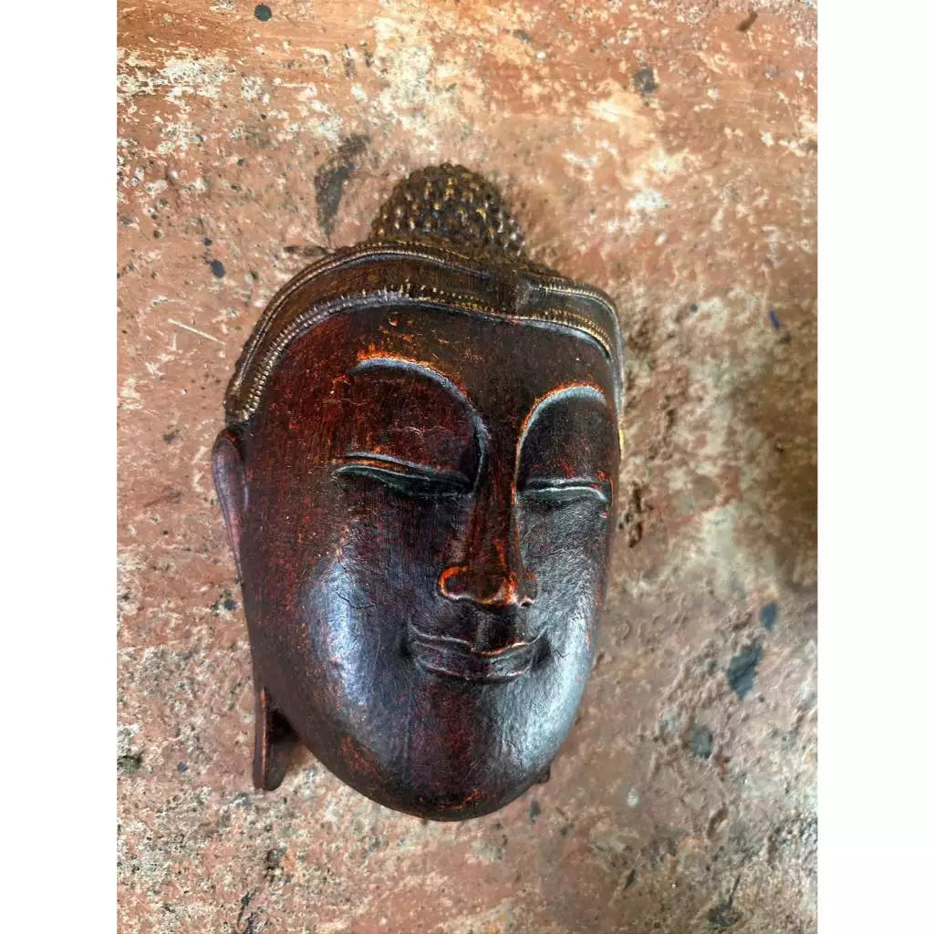 Handcrafted Buddha Face | Wood Wall Art