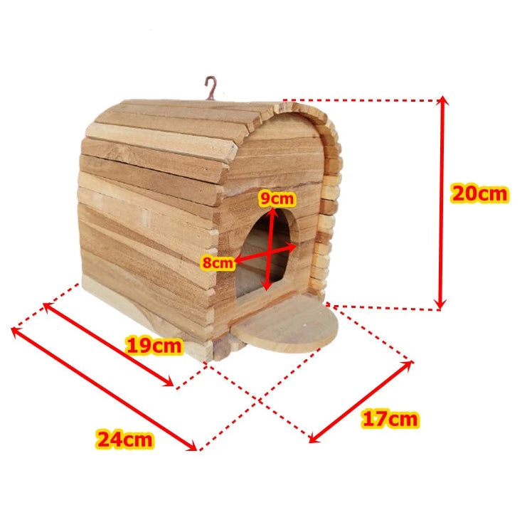 Handcrafted wood bird house for house wrens