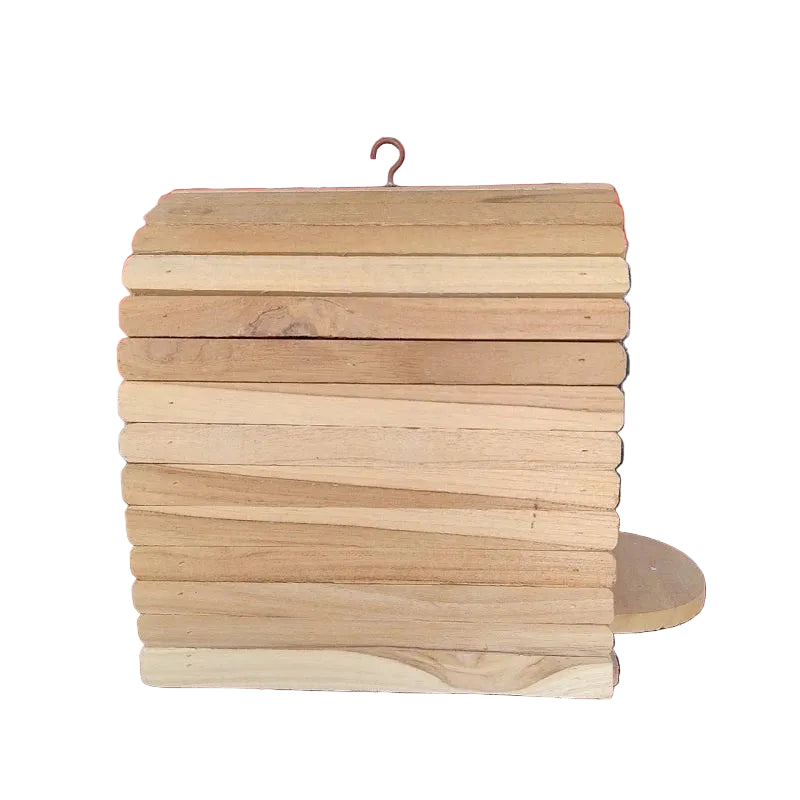 Handcrafted wood bird house for house wrens