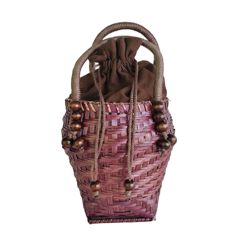 Handwoven Bamboo Hill Tribe Bag - Boho Summer Purse