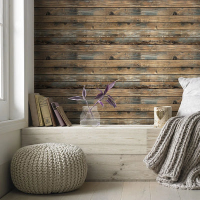 Retro Wood Grain Self-adhesive Wallpaper
