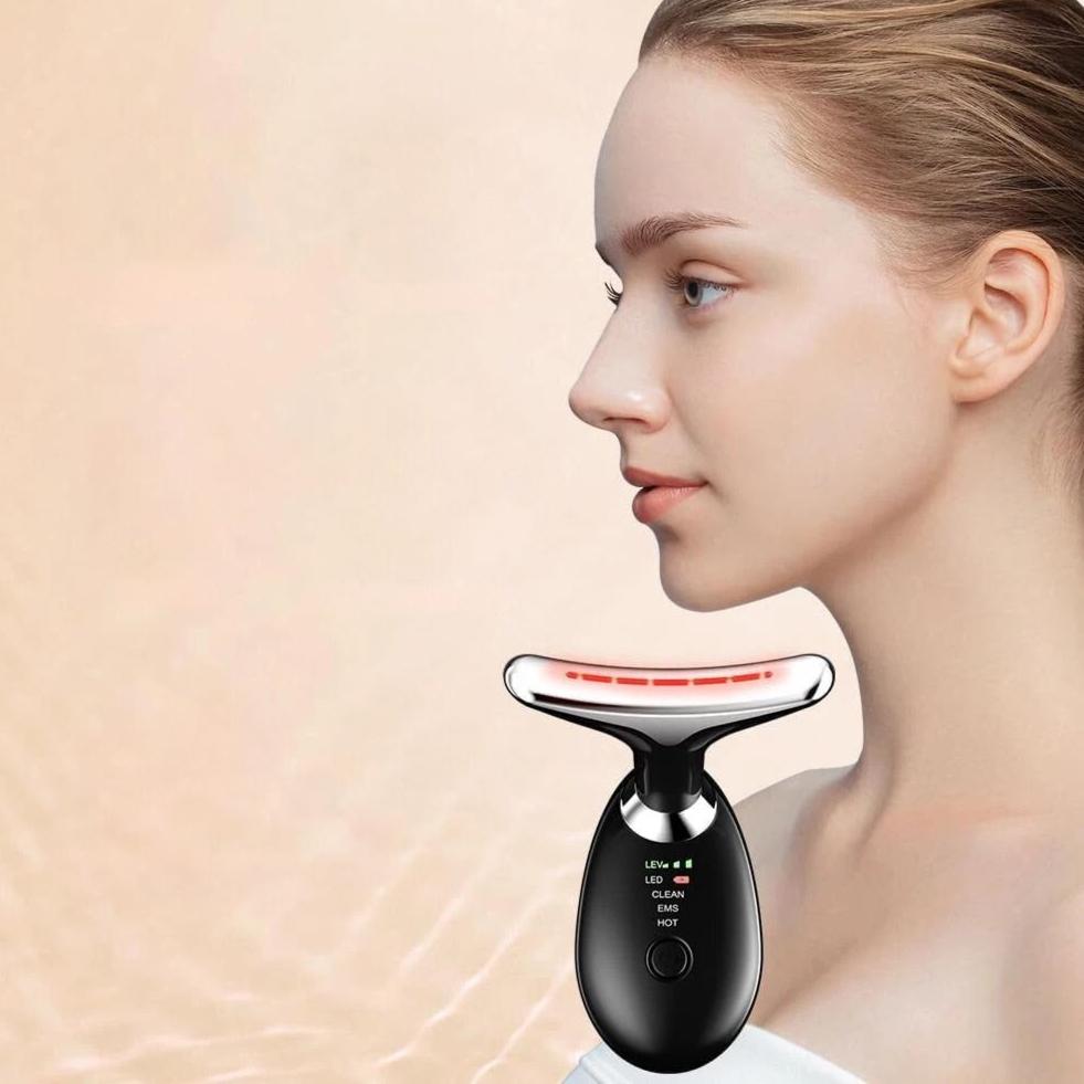 Neck face massager device