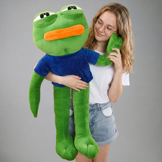 Niedliches Stofftier Pepe der Frosch Plüschtiere