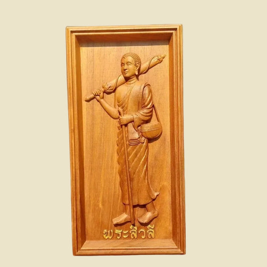 Phra Sivali - Saint of Abundance - Teak Wood Art