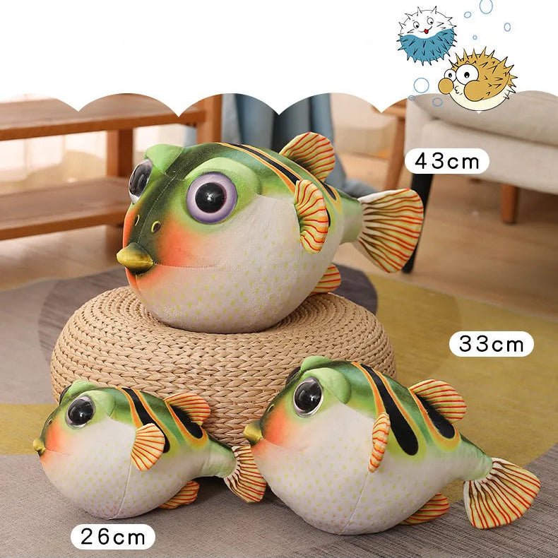 Pufferfish Plush Lifelike Soft Giant Stuffed Animal