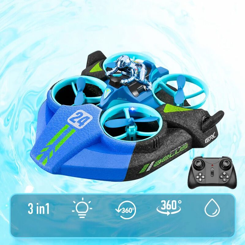 3 in 1 RC hovercraft drone