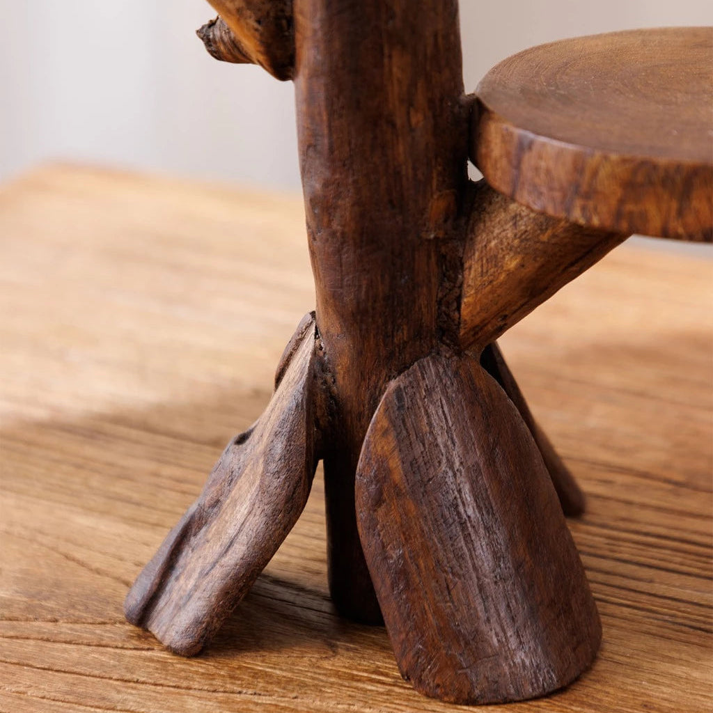 Rustic Solid Wood Tiered Plant & Display Stand