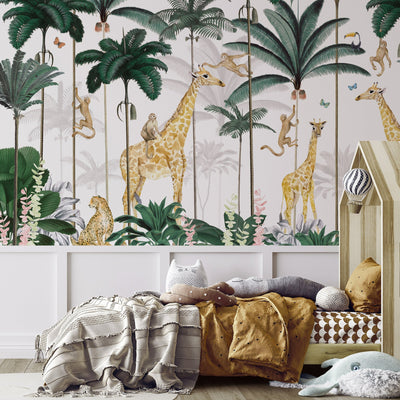 Mural wallpaper jungle forest