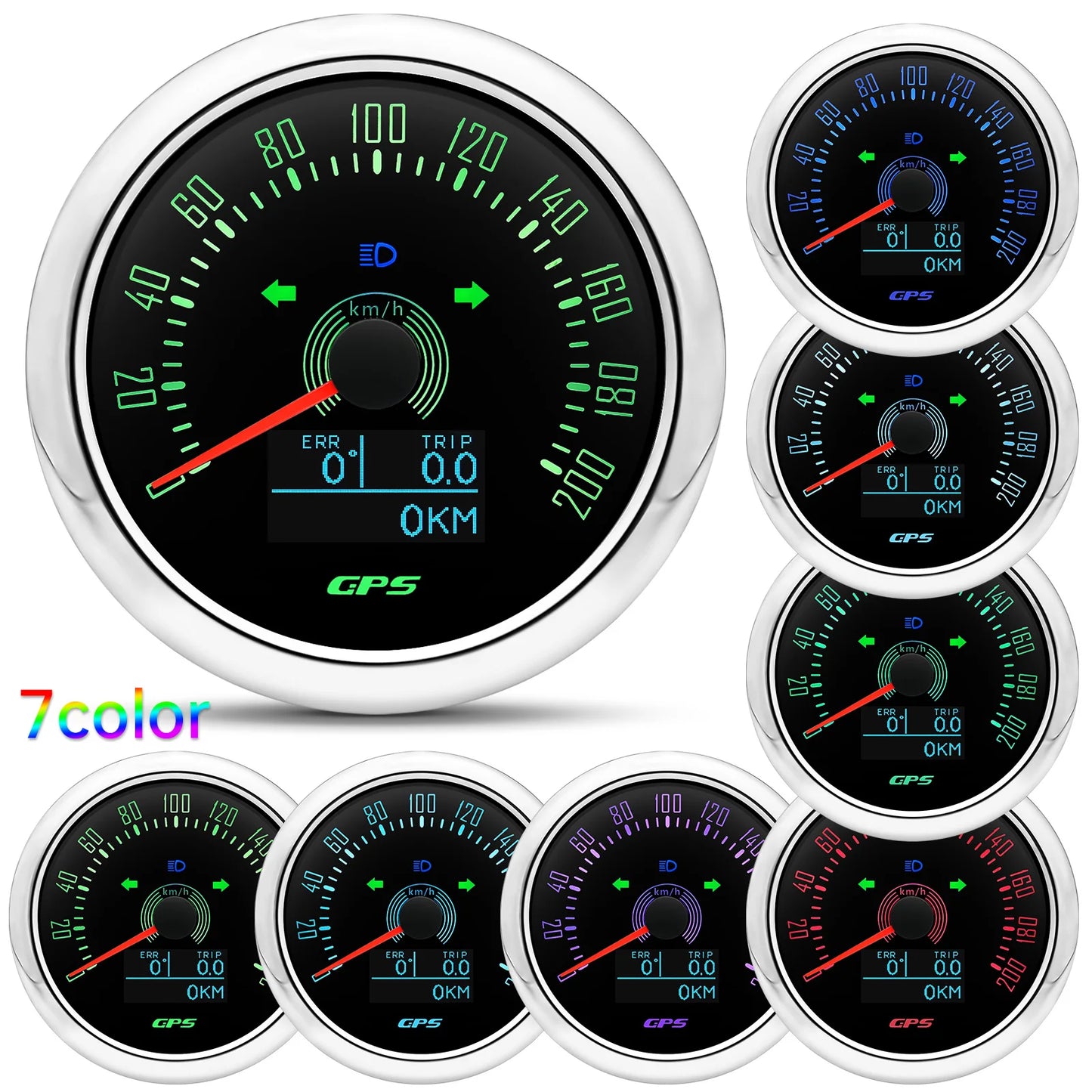 Waterproof HD 85mm GPS Speedometer