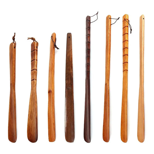 Wooden Long Handle Shoe horn