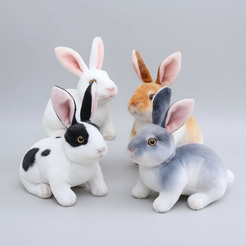 Realistic 16cm rabbit plush