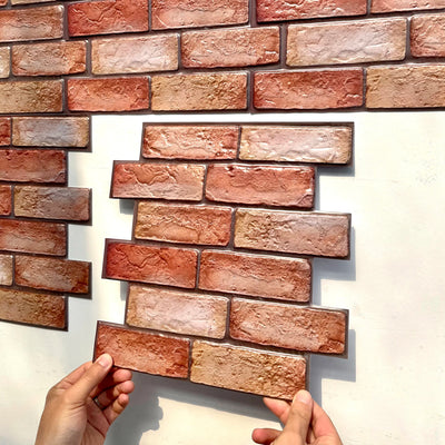 Red brick 3D Self-adhesive Wallpapers