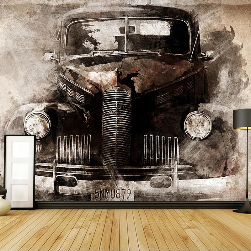 Classic Car Mural Wallpaper