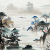 Chinese Pine Tree Landscape  Mural Wallpaper
