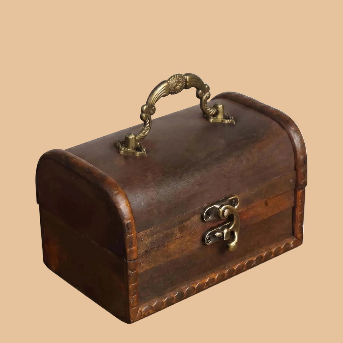 Vintage Wooden Jewelry Box