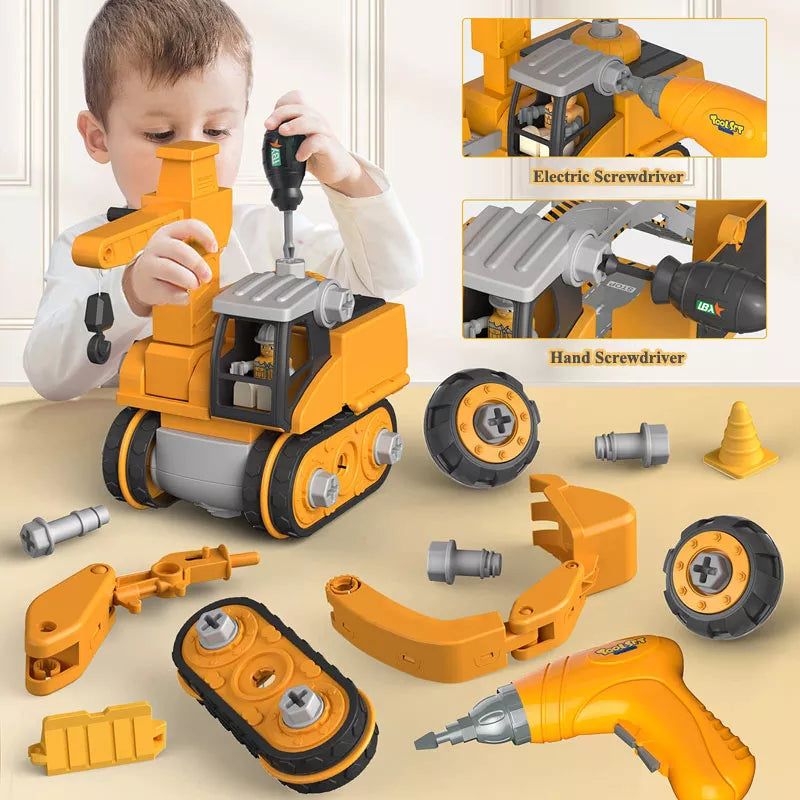 Kids Engineering Truck Toy Set