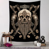 Retro Viking  Mysterious Raven Tapestry Wall Hanging