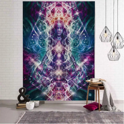 Seven Chakras Meditation Tapestry  Wall Decor