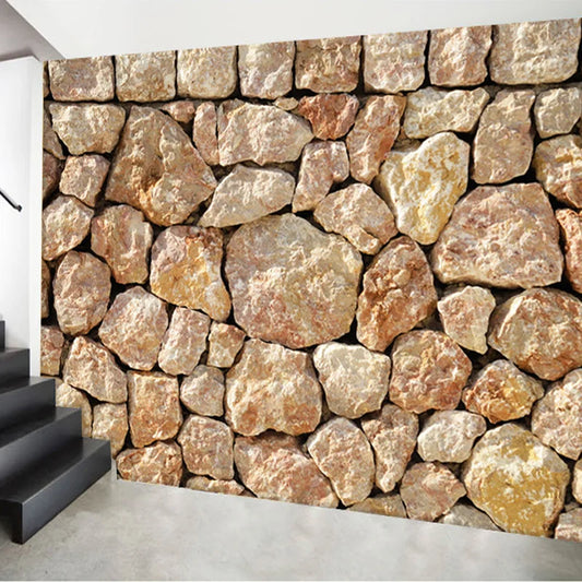 Embossed Imitation Stone Mural Wallpaper