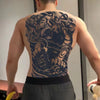 Fake Full back tattoo