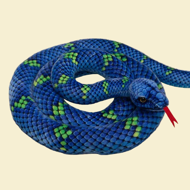 Giant yellow snake plush python stuffed animal made of soft PP cotton, perfect for kids gifts and cute room decor.