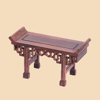 Classical premium redwood display pedestal and altar base, perfect for showcasing Buddha statues, bonsai trees, and vases.