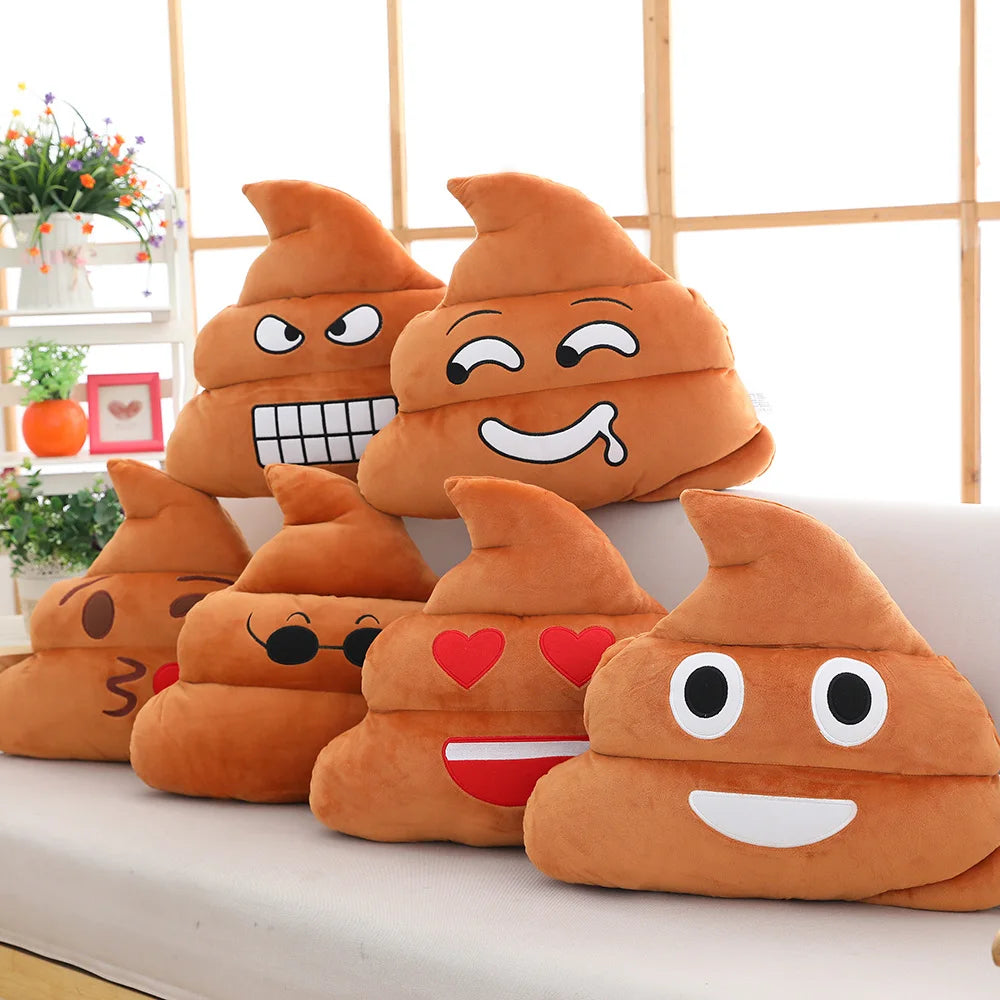 Funny Emotional Shit Plush Pillow