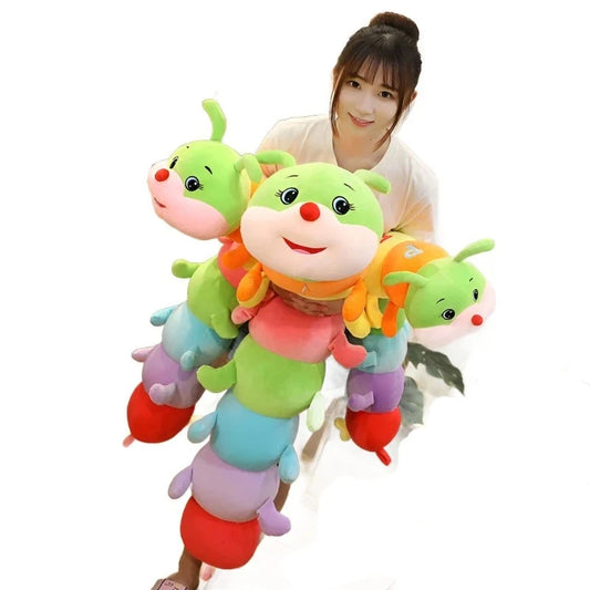 Colorful Giant Caterpillar Plush Toy Pillow