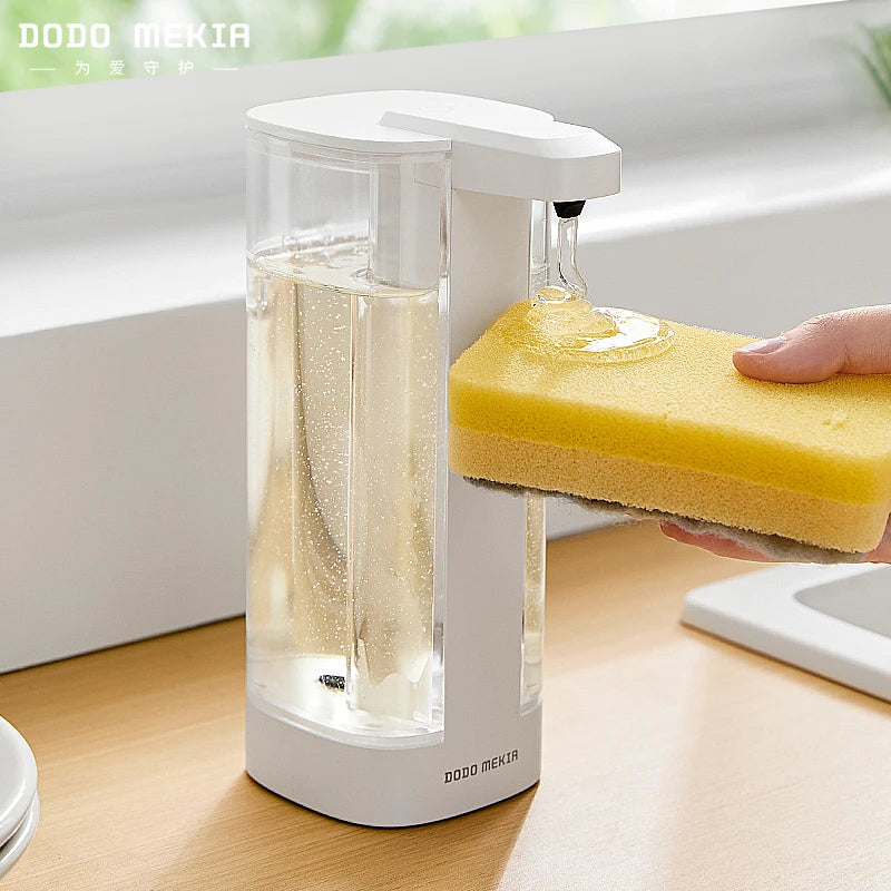 Automatic dishwashing soap dispenser