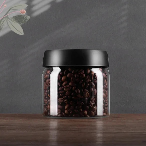 Vacuum coffee bean storage