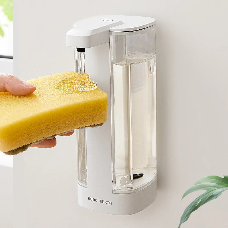 Automatic dishwashing soap dispenser