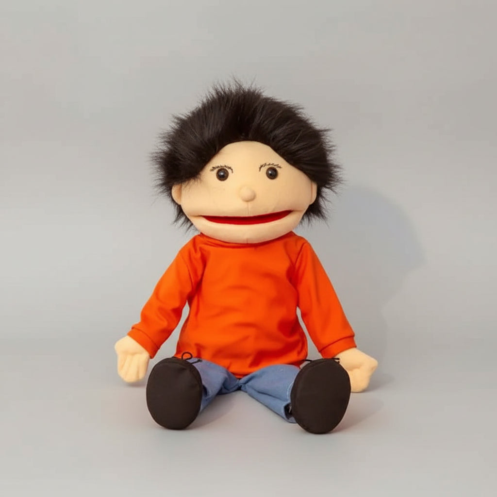 Large 60cm hand puppet toy with movable mouth for kids storytelling