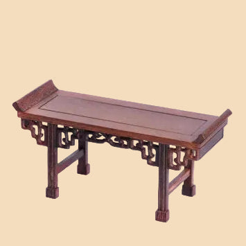 Classical premium redwood display pedestal and altar base, perfect for showcasing Buddha statues, bonsai trees, and vases.